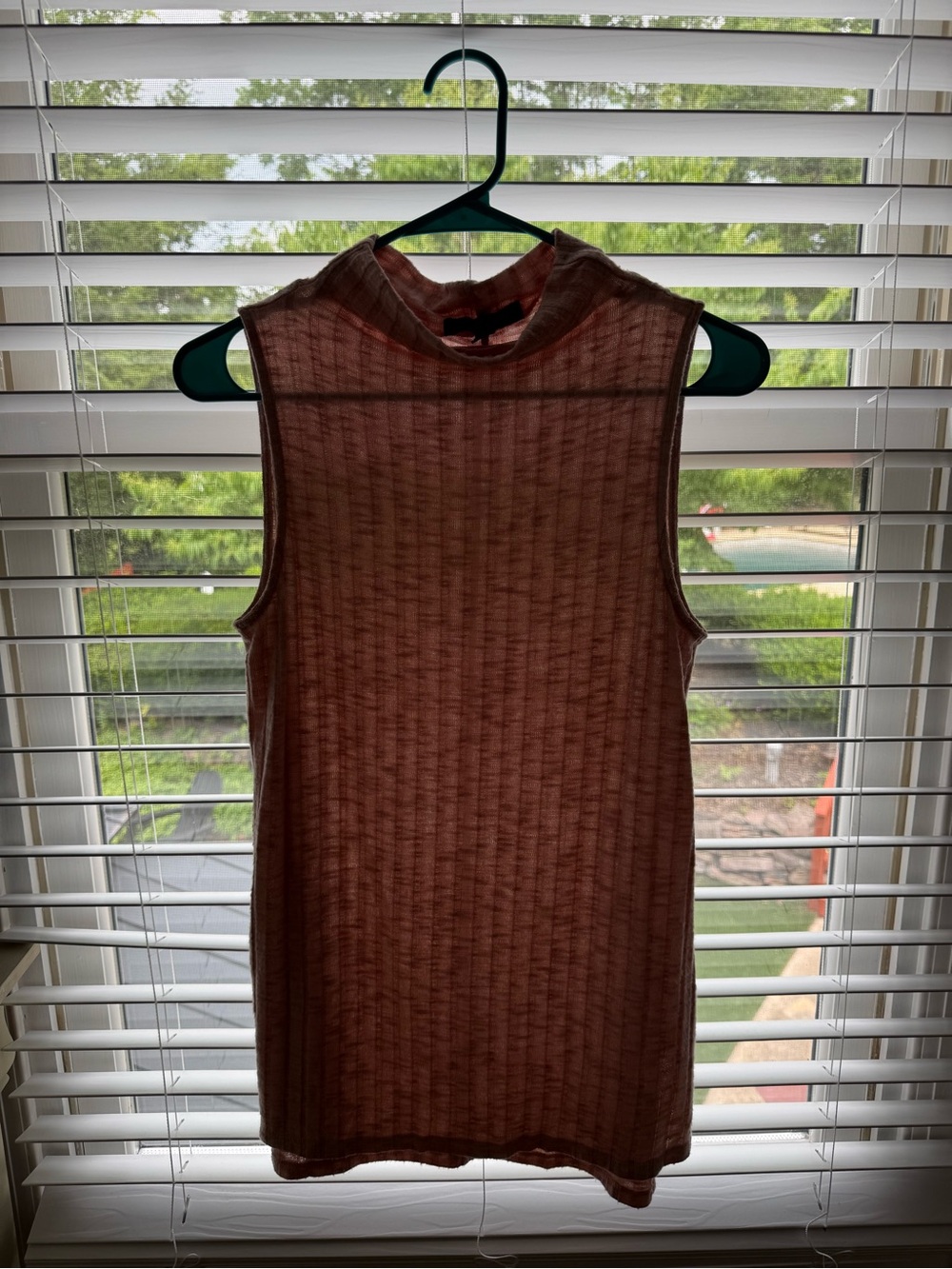 Pink Mock Neck Shell Top - Picture 2 of 3